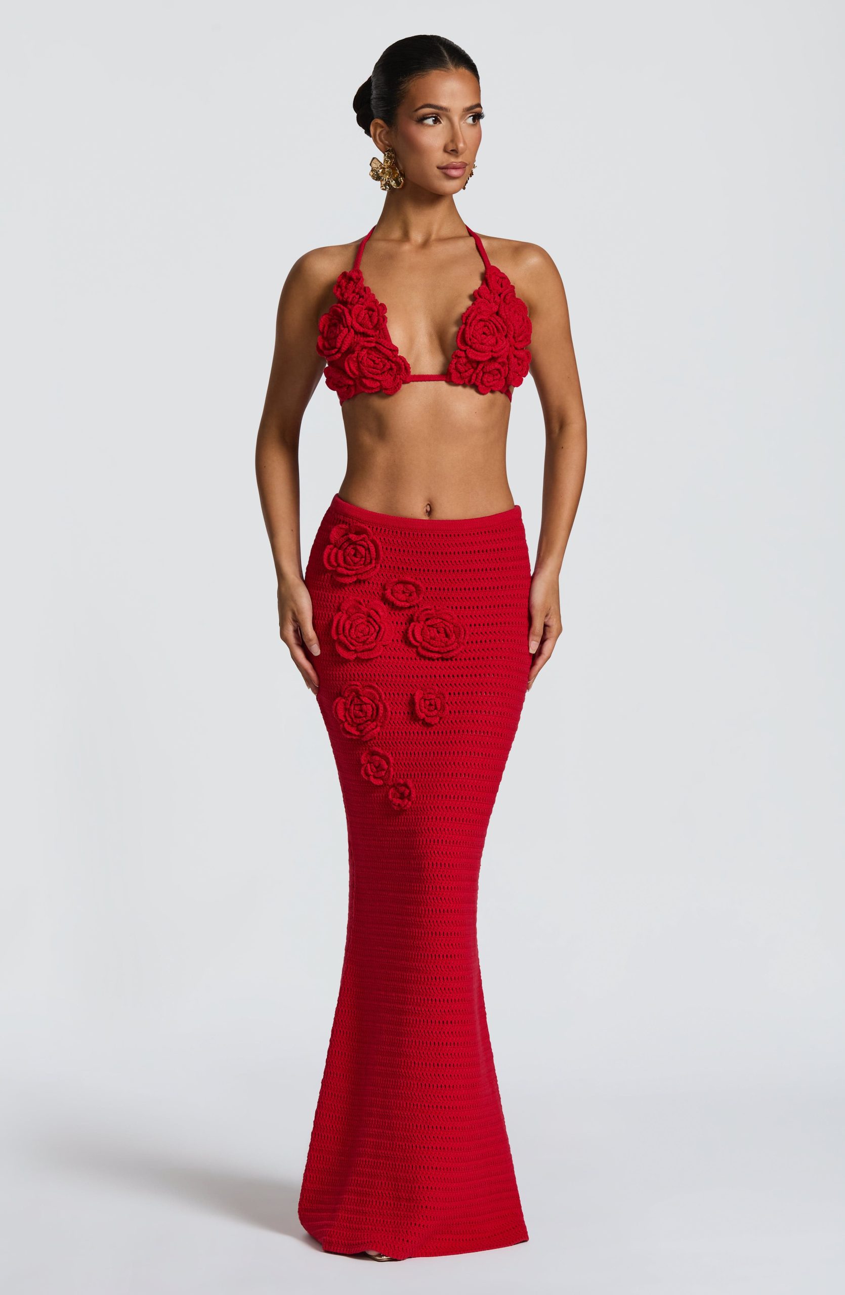 Nerida Maxi Skirt – Red