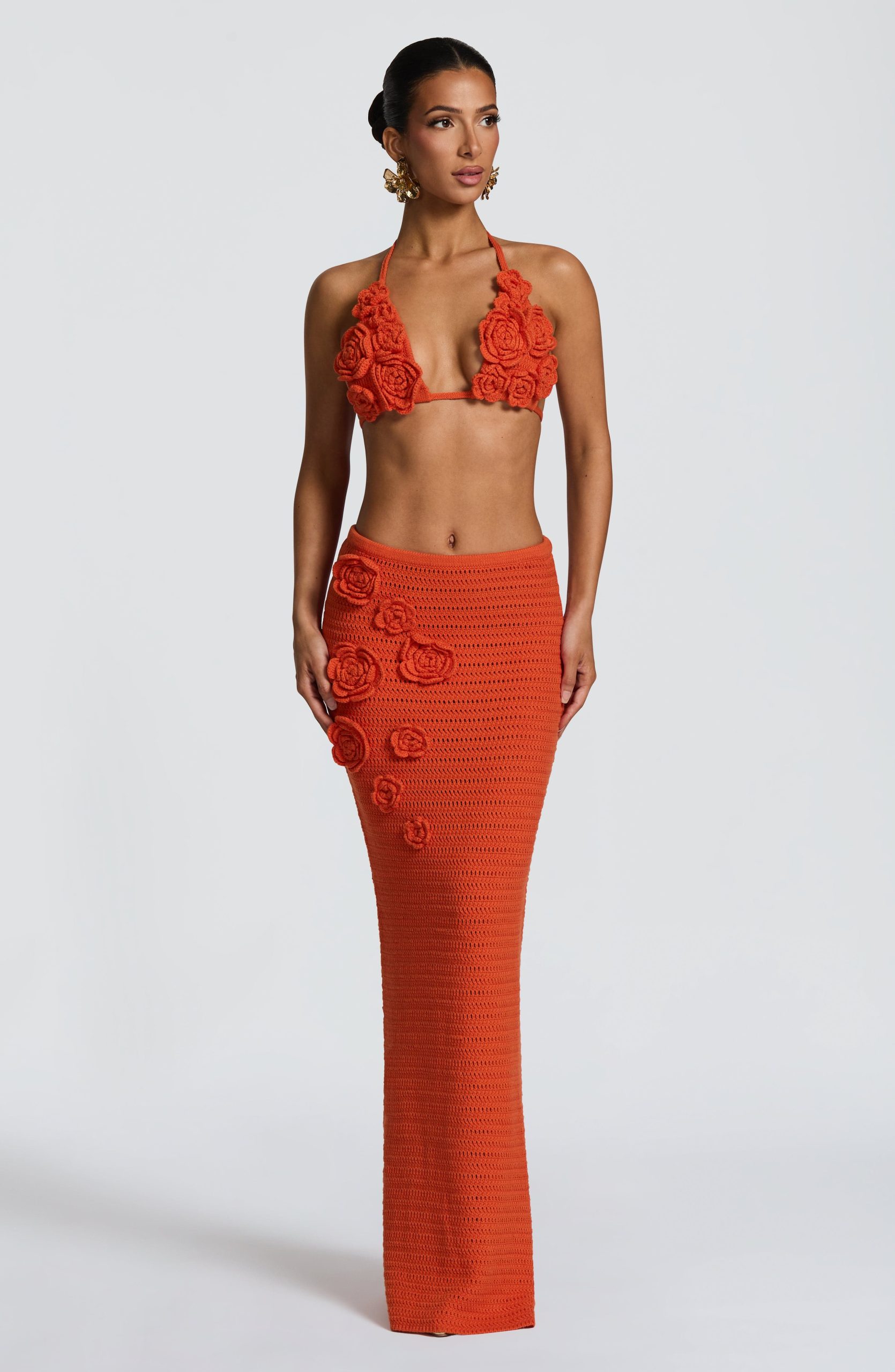 Nerida Maxi Skirt – Orange