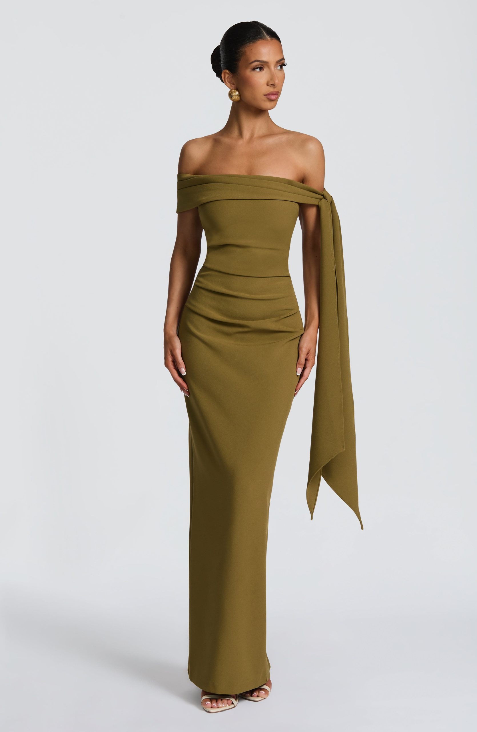Addie Maxi Dress – Deep Olive
