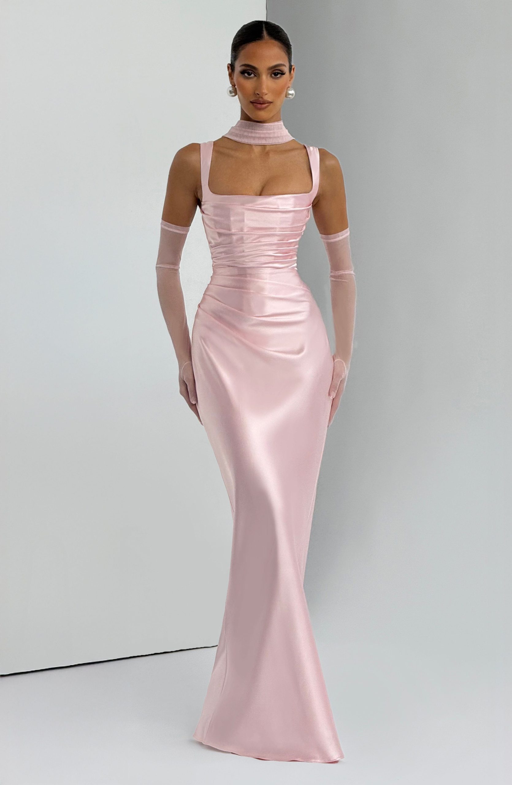 Calanthe Maxi Dress – Blush