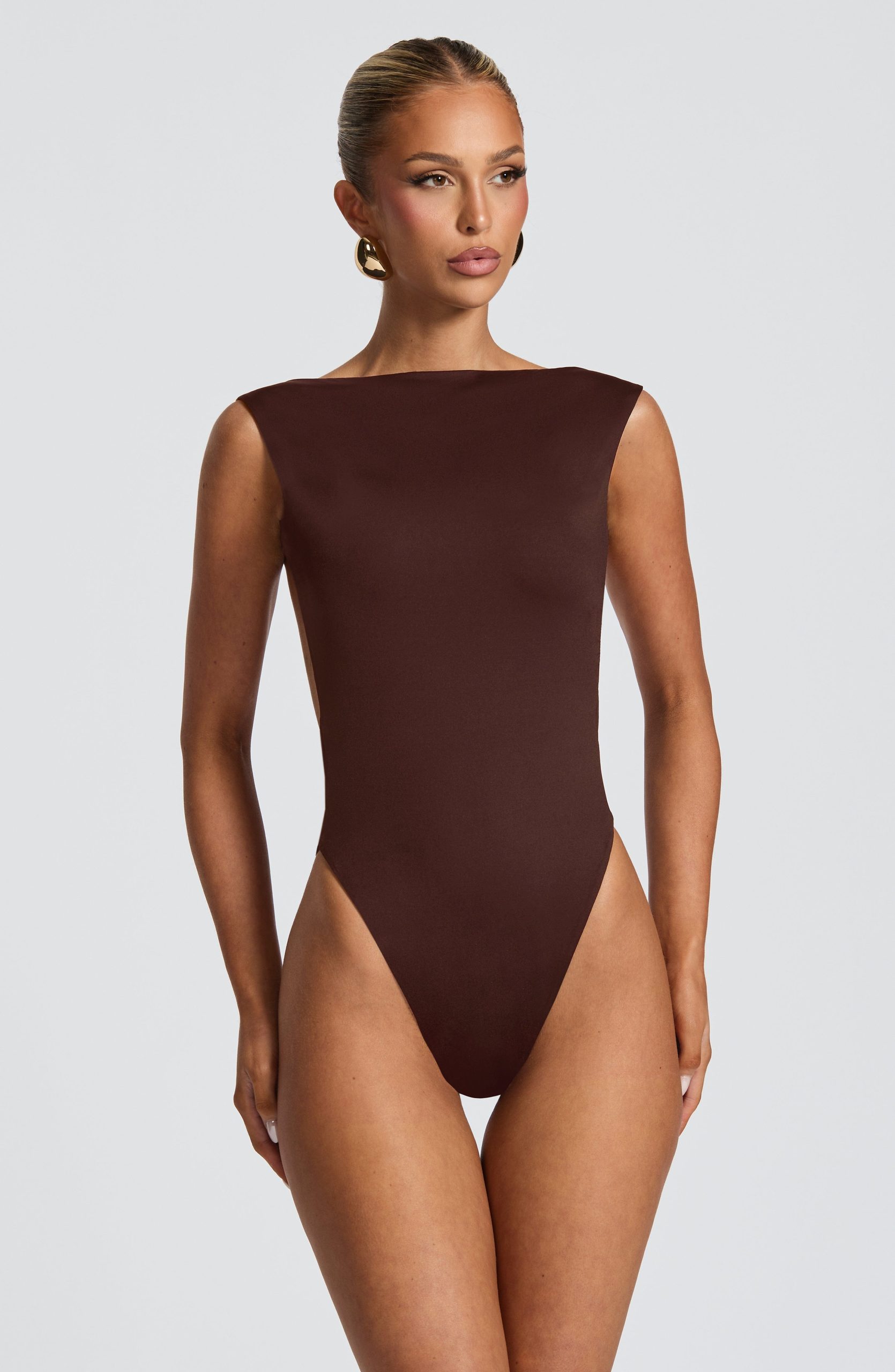 Tori Bodysuit – Plum Brown