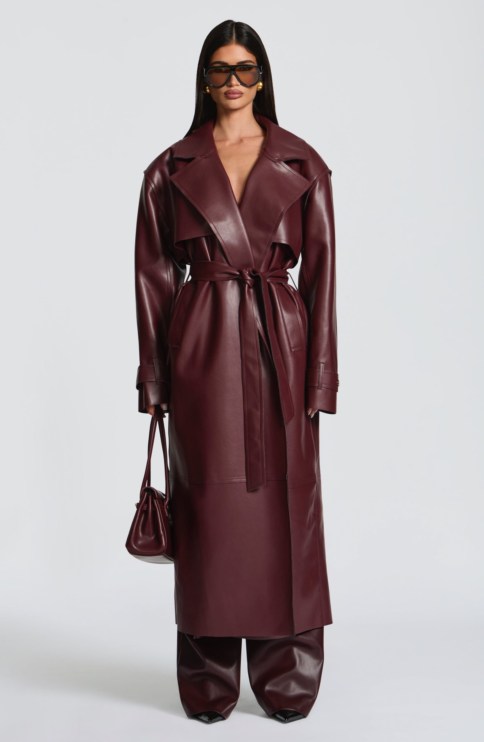 Bridget Trench Coat – Plum